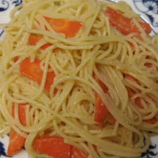 人参とたらこのマヨパスタ